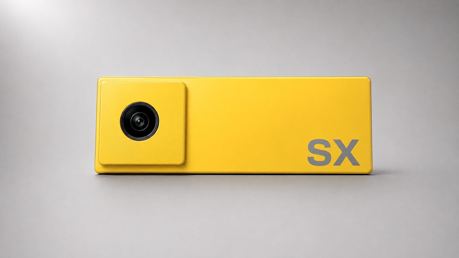 Camera in lemon yellow